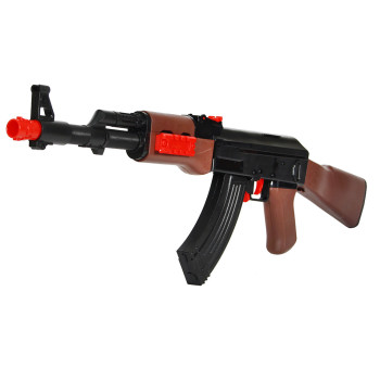 Автомат АК-47 механический 2в1 резиновые и мягкие пули - SY009A