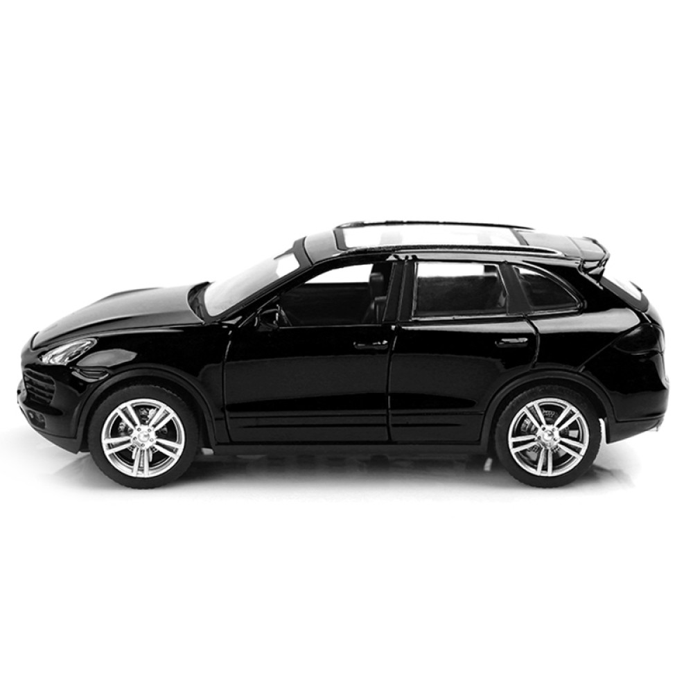 Металлическая модель Porsche Cayenne Black (музыка, свет, инерция) 1:32 - 25058С