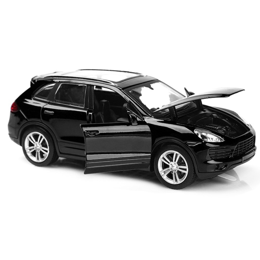 Металлическая модель Porsche Cayenne Black (музыка, свет, инерция) 1:32 - 25058С