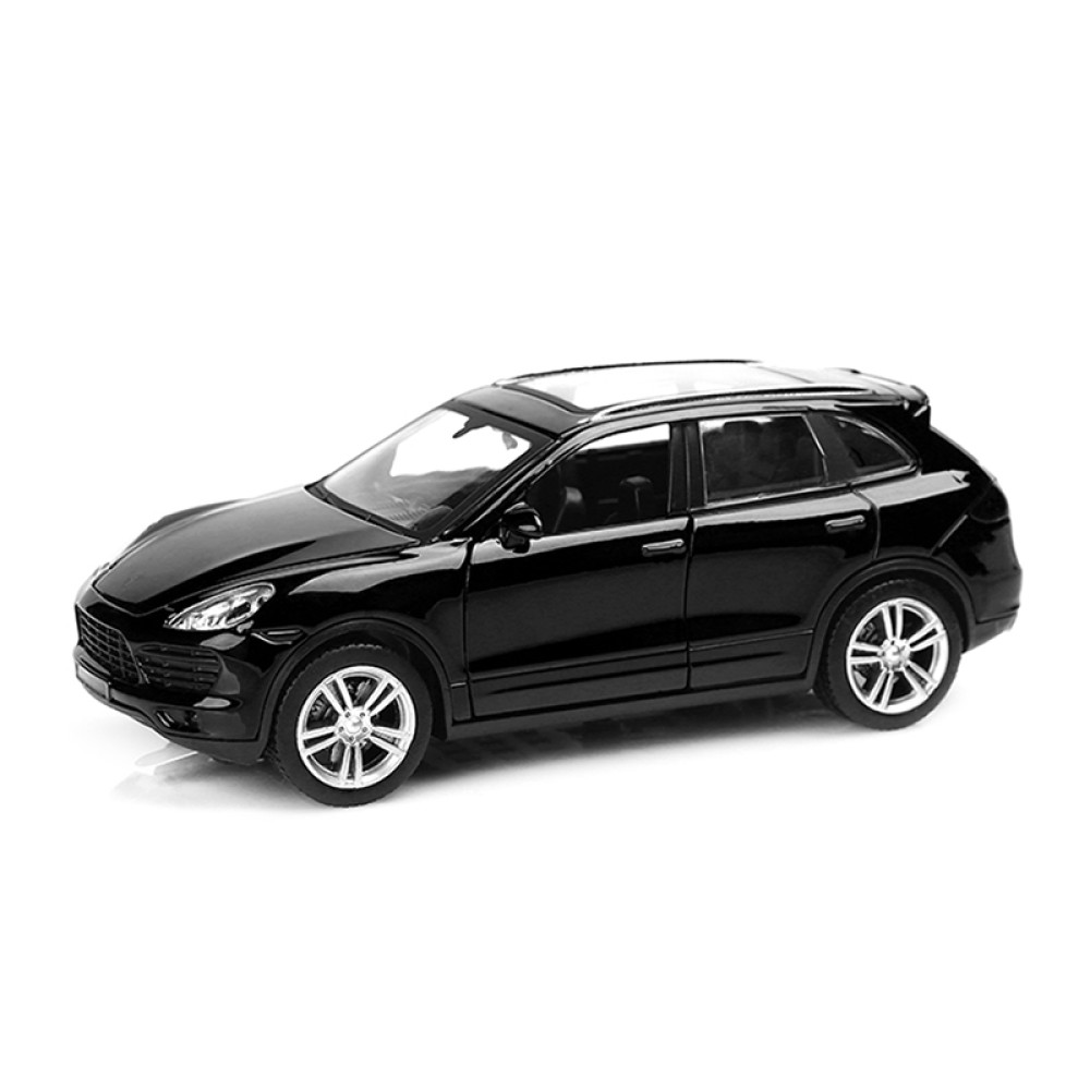 Металлическая модель Porsche Cayenne Black (музыка, свет, инерция) 1:32 - 25058С
