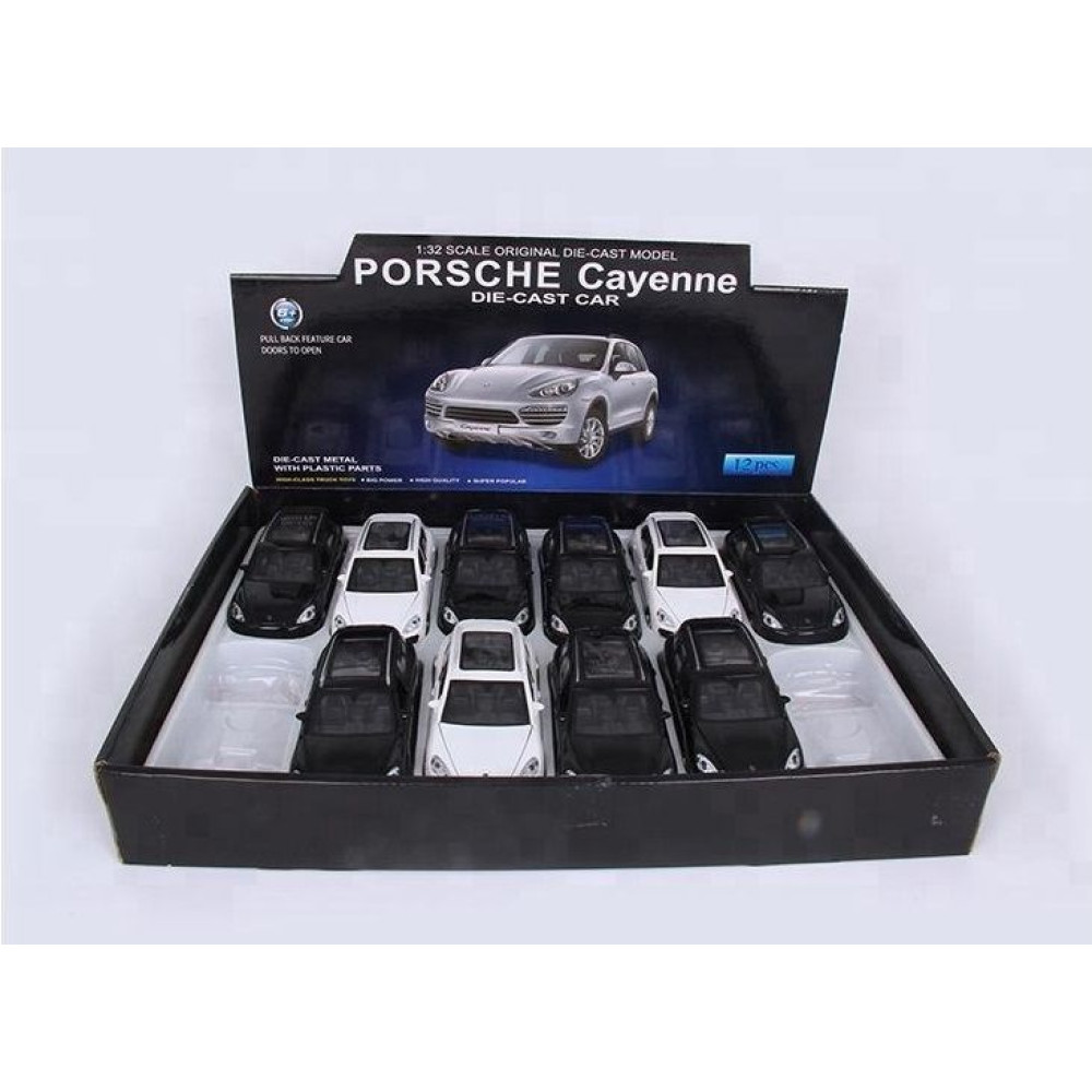 Металлическая модель Porsche Cayenne Black (музыка, свет, инерция) 1:32 - 25058С