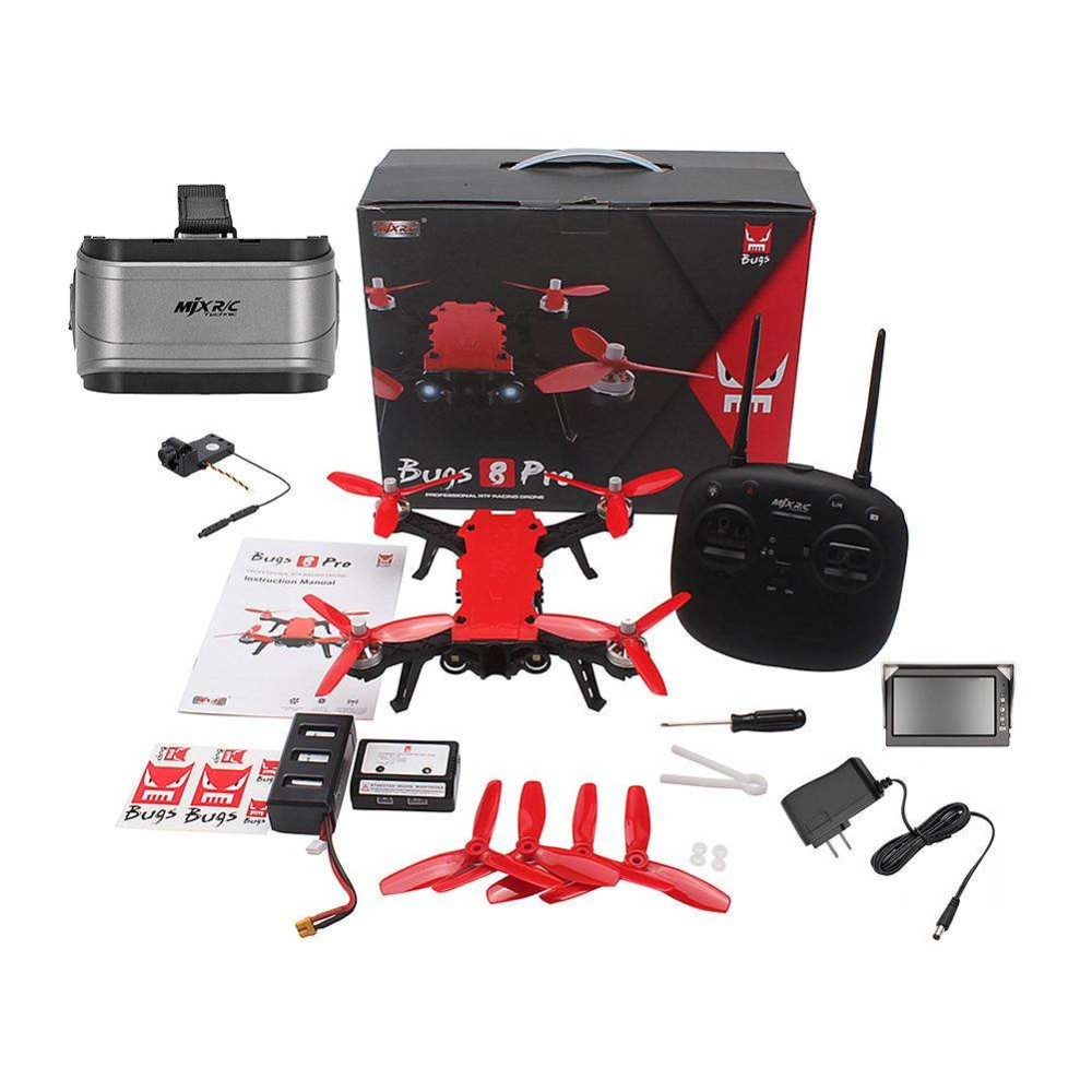 Радиоуправляемый квадрокоптер MJX Bugs 8 PRO + FPV очки + FPV камера RTF 2.4G - MJX B8PRO-G3S