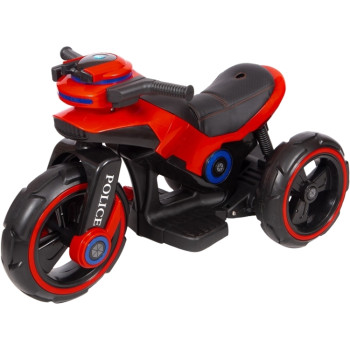 Детский мотоцикл на аккумуляторе Y-MAXI Police Red - SW198B-RED