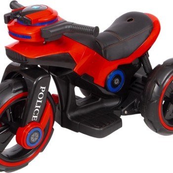 Детский мотоцикл на аккумуляторе Y-MAXI Police Red - SW198B-RED