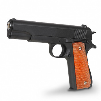 Пистолет металлический Colt 1911 с кобурой (пневматика, 21,5 см) - G.13