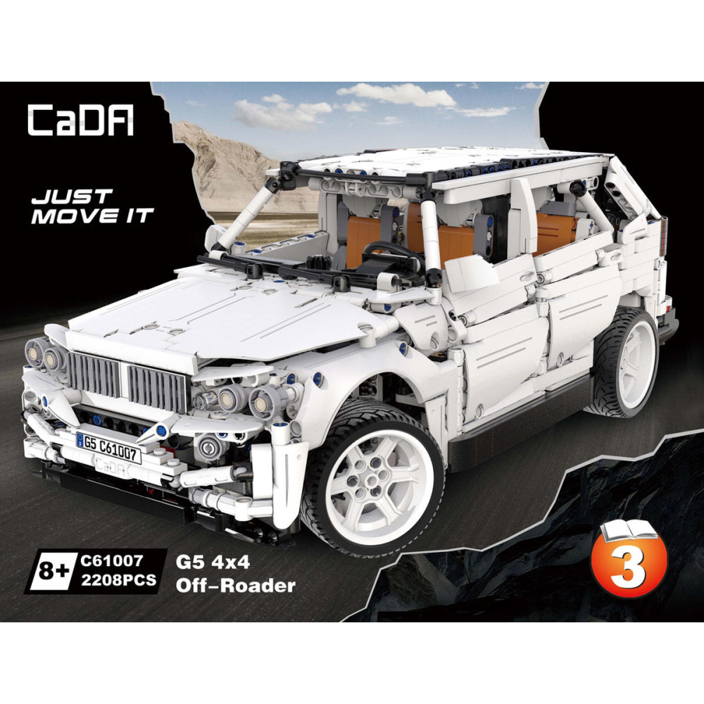 Конструктор CADA deTech внедорожник BMW G5 4WD (2208 деталей) - C61007W