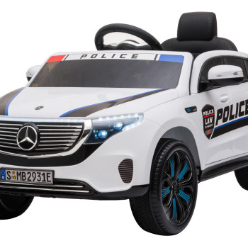 Детский полицейский электромобиль Mercedes Benz Police EQC 400 4MATIC - HL378-WHITE