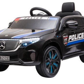 Детский электромобиль Mercedes Benz Police EQC 400 4MATIC - HL378-BLACK
