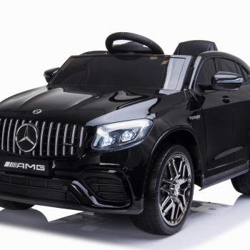 Детская машина Mercedes-Benz GLC 63 AMG Black 12V - QLS-5688