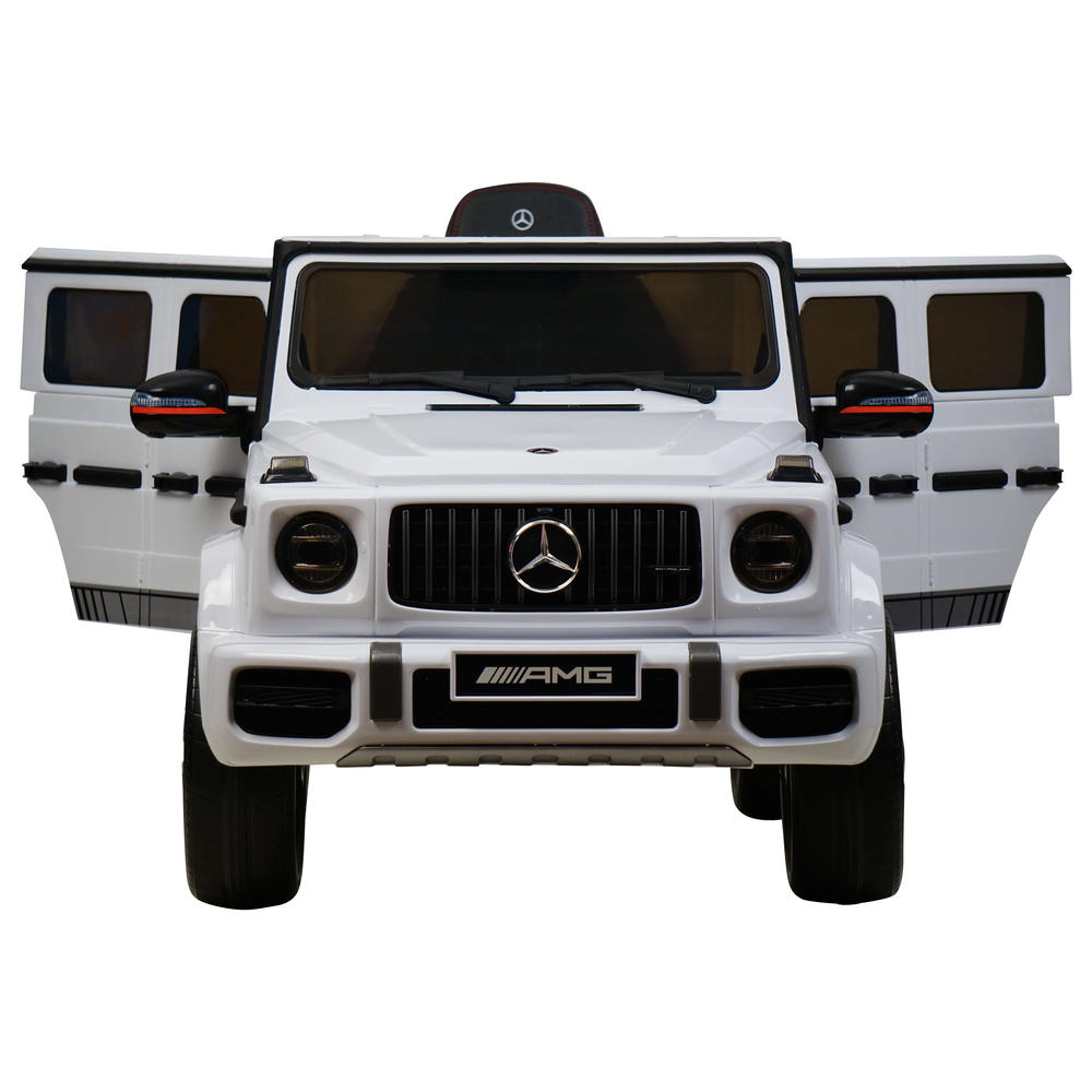Детская машина Mercedes-Benz G63 AMG 12V с высокой дверью - BBH-0002H-WHITE