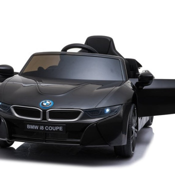 Детский электромобиль BMW i8 Coupe 12V - JE1001-BLACK-PAINT