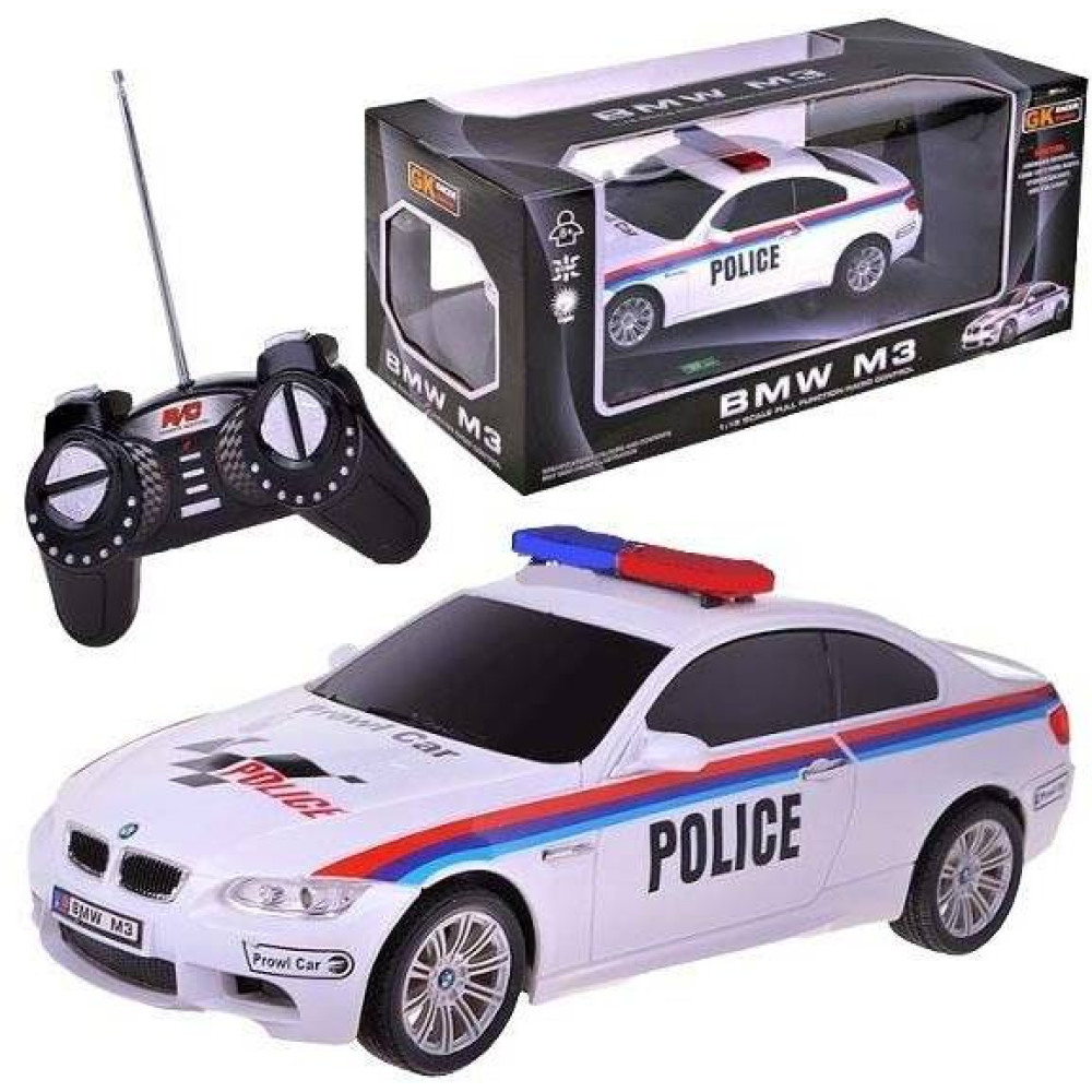 Радиоуправляемая машина GK Racer BMW M3 Coupe POLICE масштаб 1:18 - 866-1803PB-WHITE