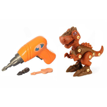 Игровой набор-конструктор Динозавр Тираннозавр с электрической отверткой - RS009-1
