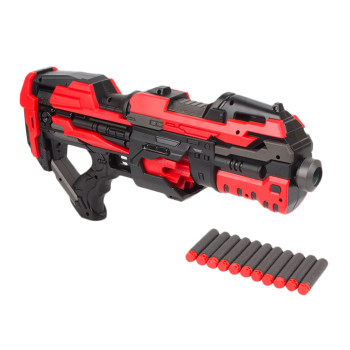 Автоматический бластер Дробовик с обоймой на 10 мягких патронов - FJ822