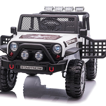 Детский электромобиль джип XMX с полным приводом (белый, EVA, 12V) - XMX618-4WD-WHITE