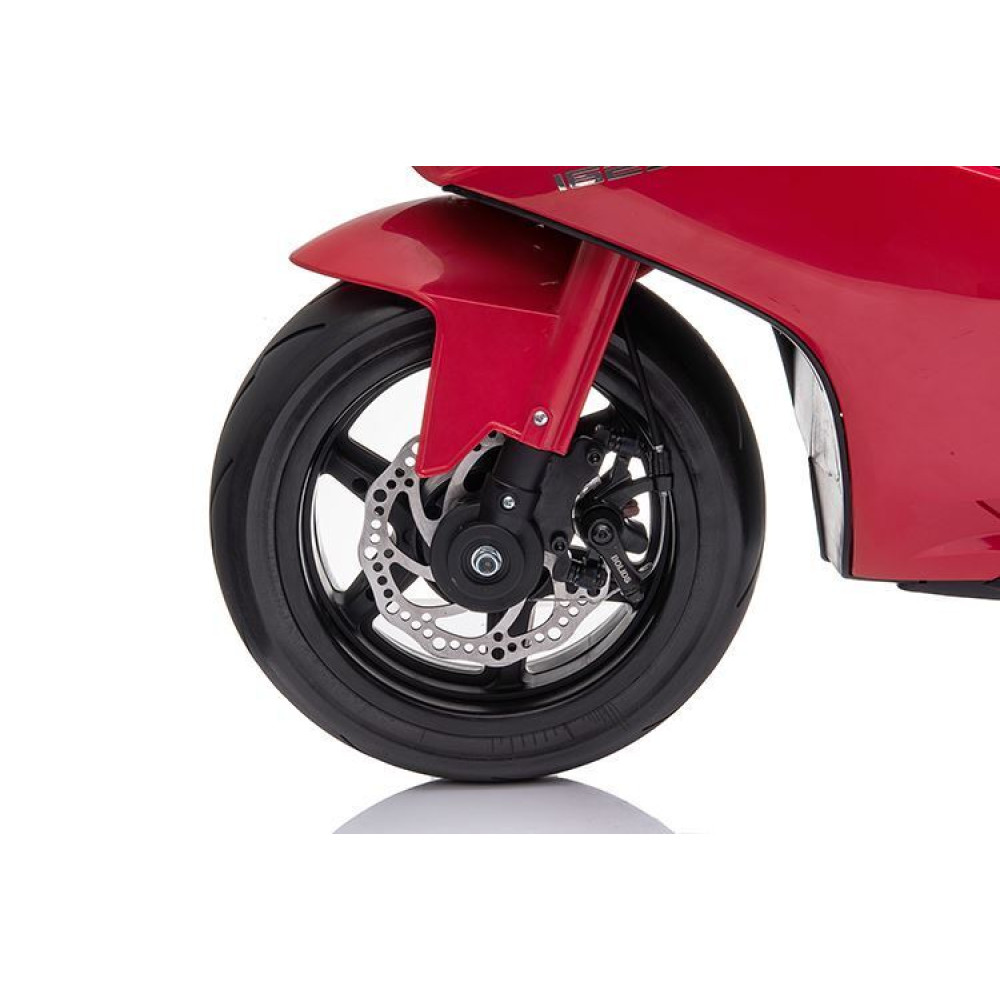 Электромобиль мотоцикл Ducati Red (дисковый тормоз, 16 км/ч, 24V) - SX1629