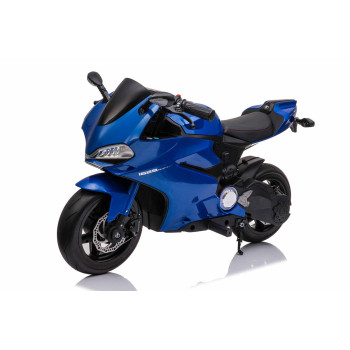 Детский электромобиль мотоцикл Ducati Blue (дисковый тормоз, 16 км/ч, 24V) - SX1629