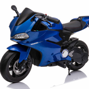 Детский электромобиль мотоцикл Ducati Blue (дисковый тормоз, 16 км/ч, 24V) - SX1629