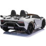 Детский электромобиль для дрифта Lamborghini Aventador SVJ White Carbon (15 км/ч, 24V) - SX2028S-WHITE