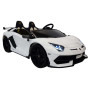 Детский электромобиль для дрифта Lamborghini Aventador SVJ White Carbon (15 км/ч, 24V) - SX2028S-WHITE