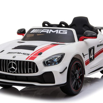 Детский электромобиль Hollicy Mercedes GT4 AMG White 12V - SX1918S-WHITE