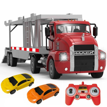 Грузовик-автовоз на радиоуправлении Mack Car Transporter с 2 автомобилями 1:26 E583-003