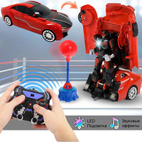 Радиоуправляемый робот-трансформер-боксер JiaQi (спортивная машина) - TT686-S