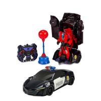 Радиоуправляемый робот-трансформер-боксер JiaQi (спортивная машина) - TT688-S