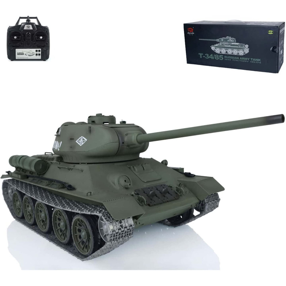 Радиоуправляемый танк Heng Long T-34 Pro V7.0 масштаб 1:16 RTR 2.4GHz -  3909-1Pro V7.0