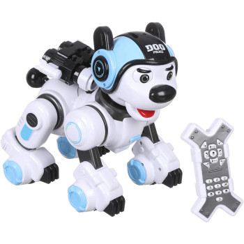 Радиоуправляемая интеллектуальная собака-робот Crazon (ИК-управление) Create Toys CR-1901-BLUE
