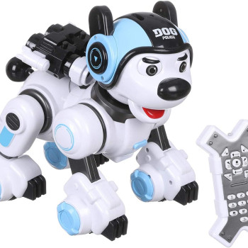 Радиоуправляемая интеллектуальная собака-робот Crazon (ИК-управление) Create Toys CR-1901-BLUE