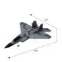 Радиоуправляемый самолет истребитель F22 (EPP) 2.4G FX622