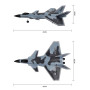 Радиоуправляемый самолет J-20 (EPP) 2.4G FX830-GREY