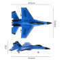 Радиоуправляемый самолет SU-35 (EPP) 2.4G FX620-BLUE