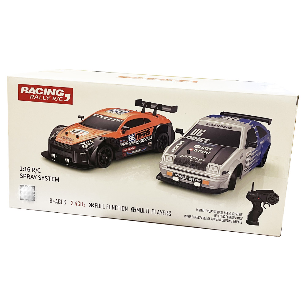 Радиоуправляемая машина для дрифта HB Toyota AE86 (4WD, свет, пар, акб,  1:16) - SC16A07-1