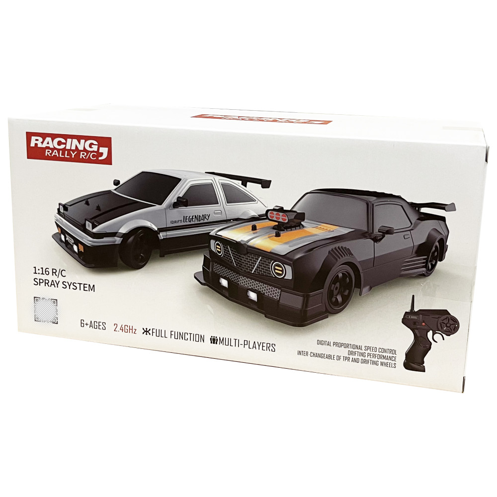 Радиоуправляемая машина для дрифта HB Ford Mustang (4WD, свет, пар, акб,  1:16) - SC16A04-1