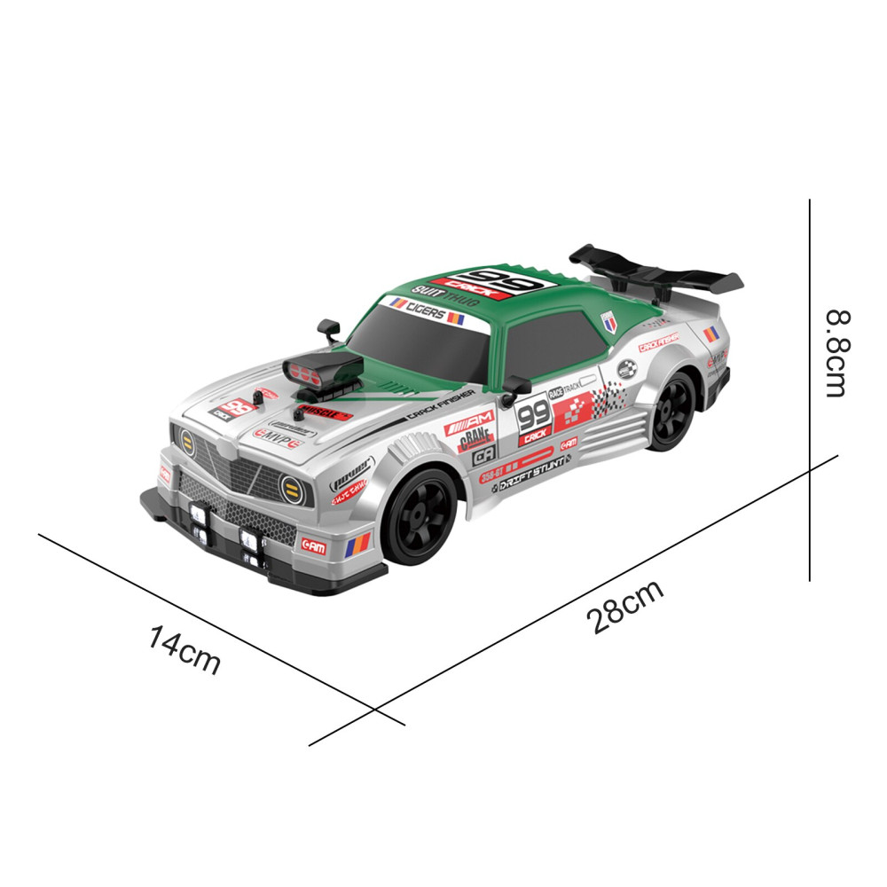 Радиоуправляемая машина для дрифта HB Ford Mustang (4WD, свет, пар, акб,  1:16) - SC16A08-1