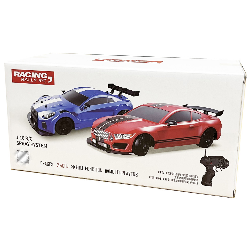 Радиоуправляемая машина для дрифта HB Nissan GTR (4WD, свет, пар, акб,  1:16) - SC16A02-1