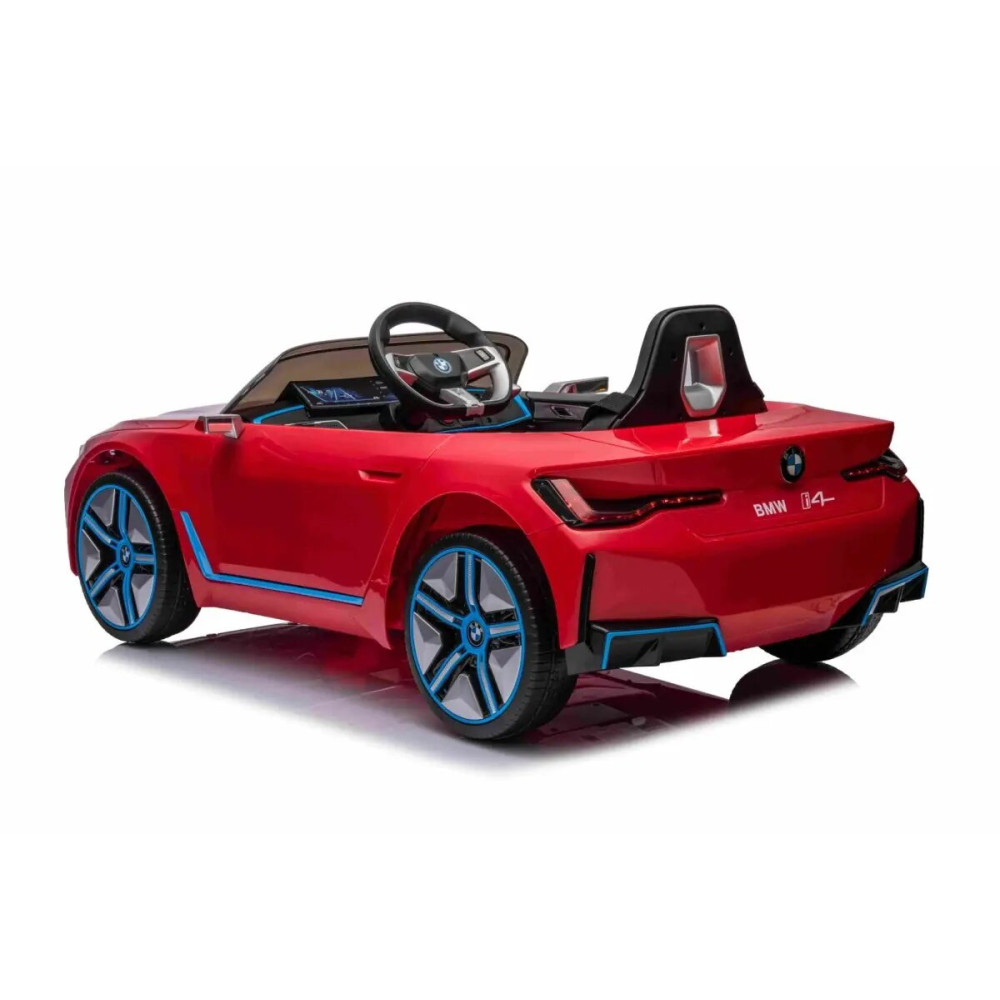 Электромобиль BMW I4 (полный привод, 12V) - JE1009-RED