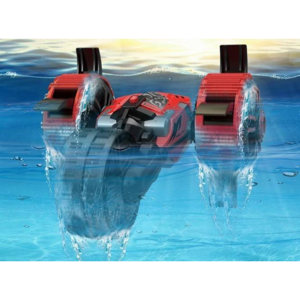 Радиоуправляемая красная трюковая машина-перевертыш-амфибия Crazon 2.4G - CR-19SL01B