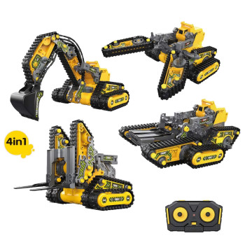 Конструктор 4 в 1 HB TOYS Строительная техника, 176 элементов - HB-SG01