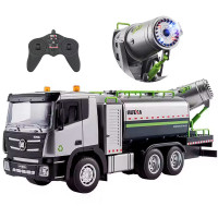 Радиоуправляемый грузовик Huina с цистерной и распылителем воды (свет, звук, пар, 1:18) - HN1316