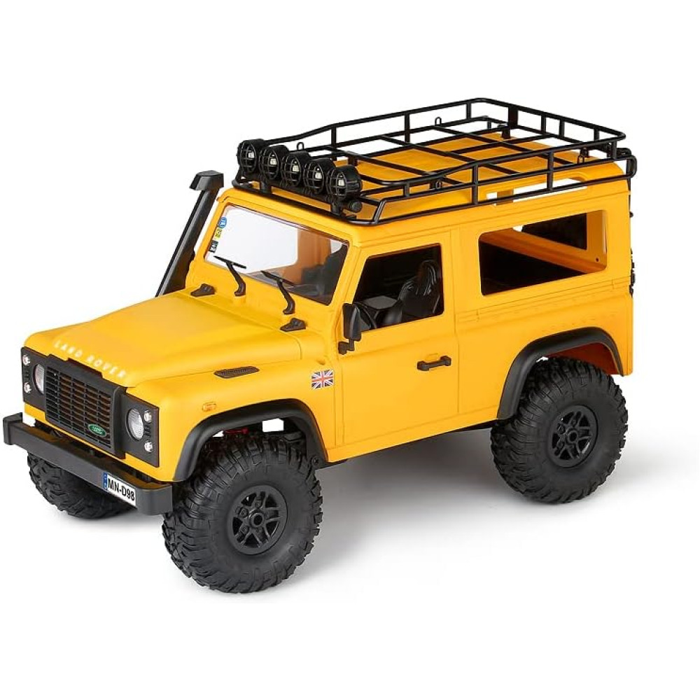 Радиоуправляемый внедорожник Land Rover Defender 4WD 1:12 - MN-98-YELLOW