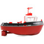 Радиоуправляемый буксир Tugboat черный 2.4G 1:72 - HL-3800-B