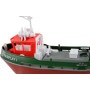 Радиоуправляемый буксир Tugboat зеленый 2.4G 1:72 - HL-3800-G