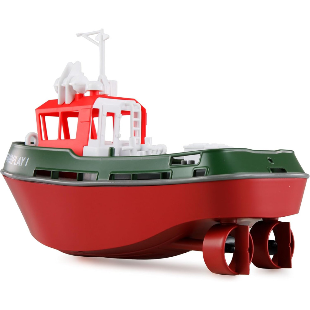 Радиоуправляемый буксир Tugboat зеленый 2.4G 1:72 - HL-3800-G