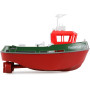 Радиоуправляемый буксир Tugboat зеленый 2.4G 1:72 - HL-3800-G