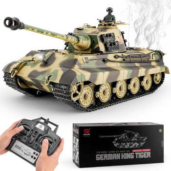 Радиоуправляемый танк Heng Long King Tiger S version V7.0 масштаб 1:16 - 3888A-1-Upg-V7