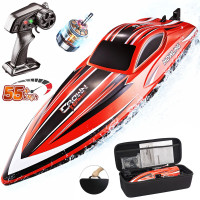 Радиоуправляемый катер Chasing Waves PRO с сумкой (41 см, 55 км/ч, Brushless) - HJ818PRO-RED-BAG