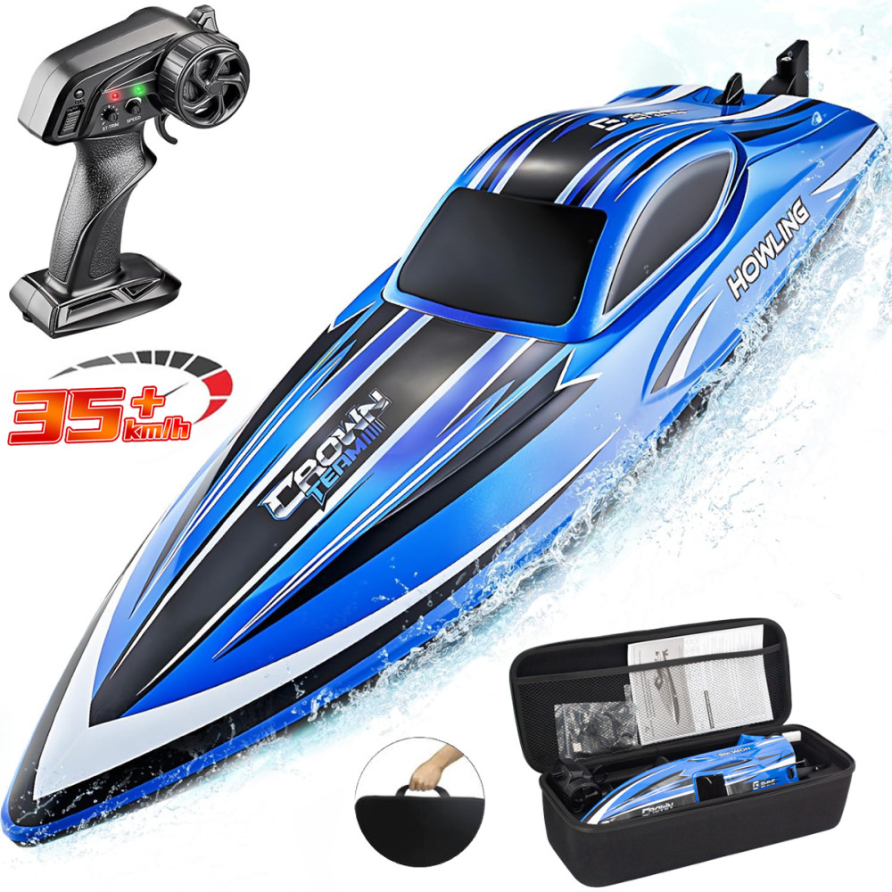 Радиоуправляемый катер Chasing Waves с сумкой (41 см, 35 км/ч) - HJ818-BLUE-BAG